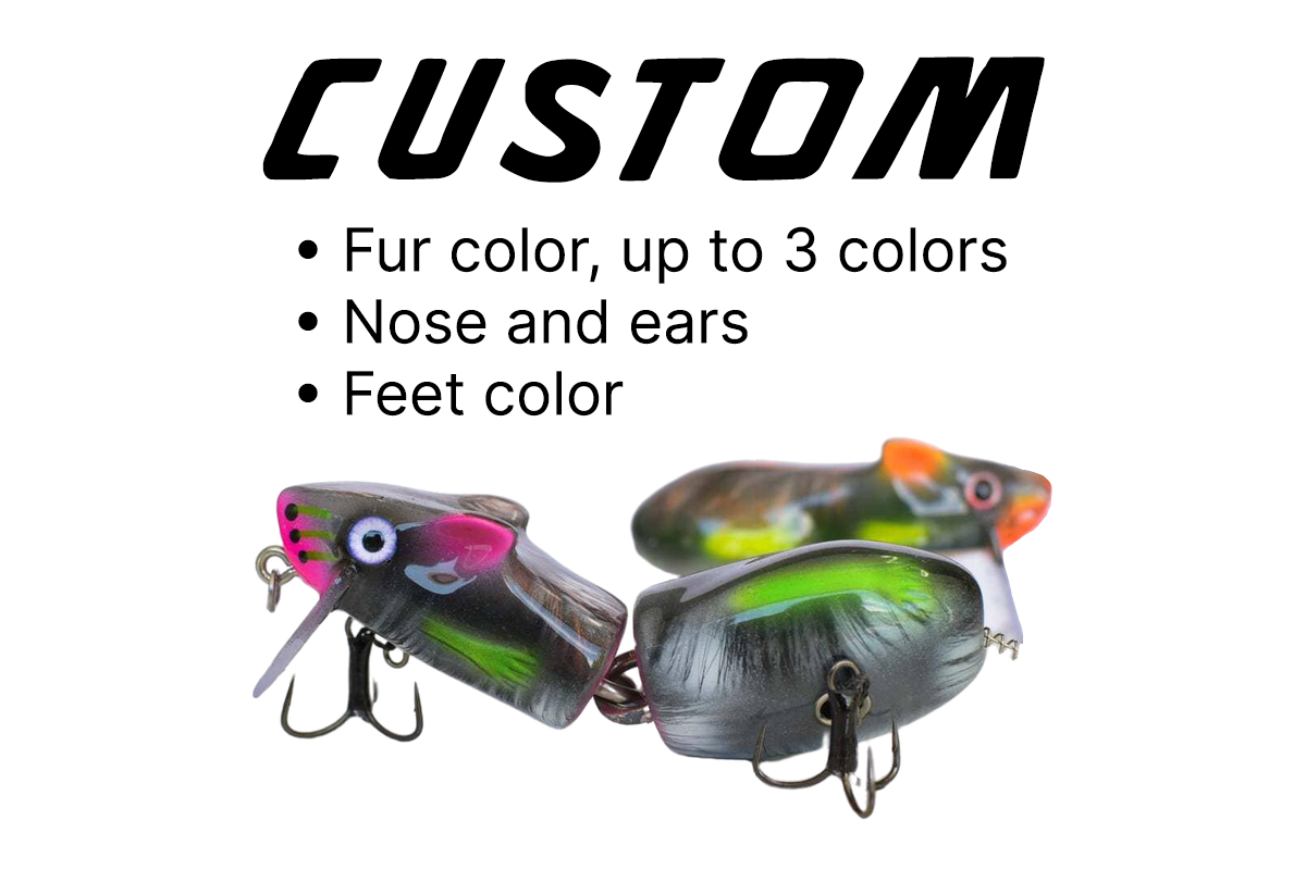 Mischief Travel Topwater Rat Lure – SacPig Bait Co.